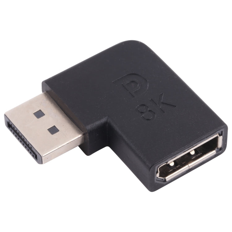 Adattatore a gomito DisplayPort maschio a DisplayPort femmina 8K, DP Male to DP Female Elbow Adattatore a gomito DisplayPort maschio a DisplayPort femmina 8K, DP Male to DP Female Elbow